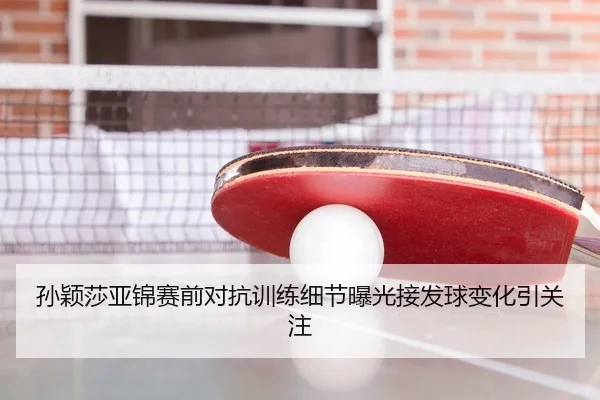孙颖莎亚锦赛前对抗训练细节曝光接发球变化引关注
