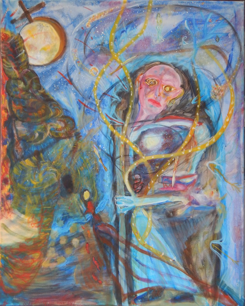 painting, acrylic, canvas, Live your desteny and be happy