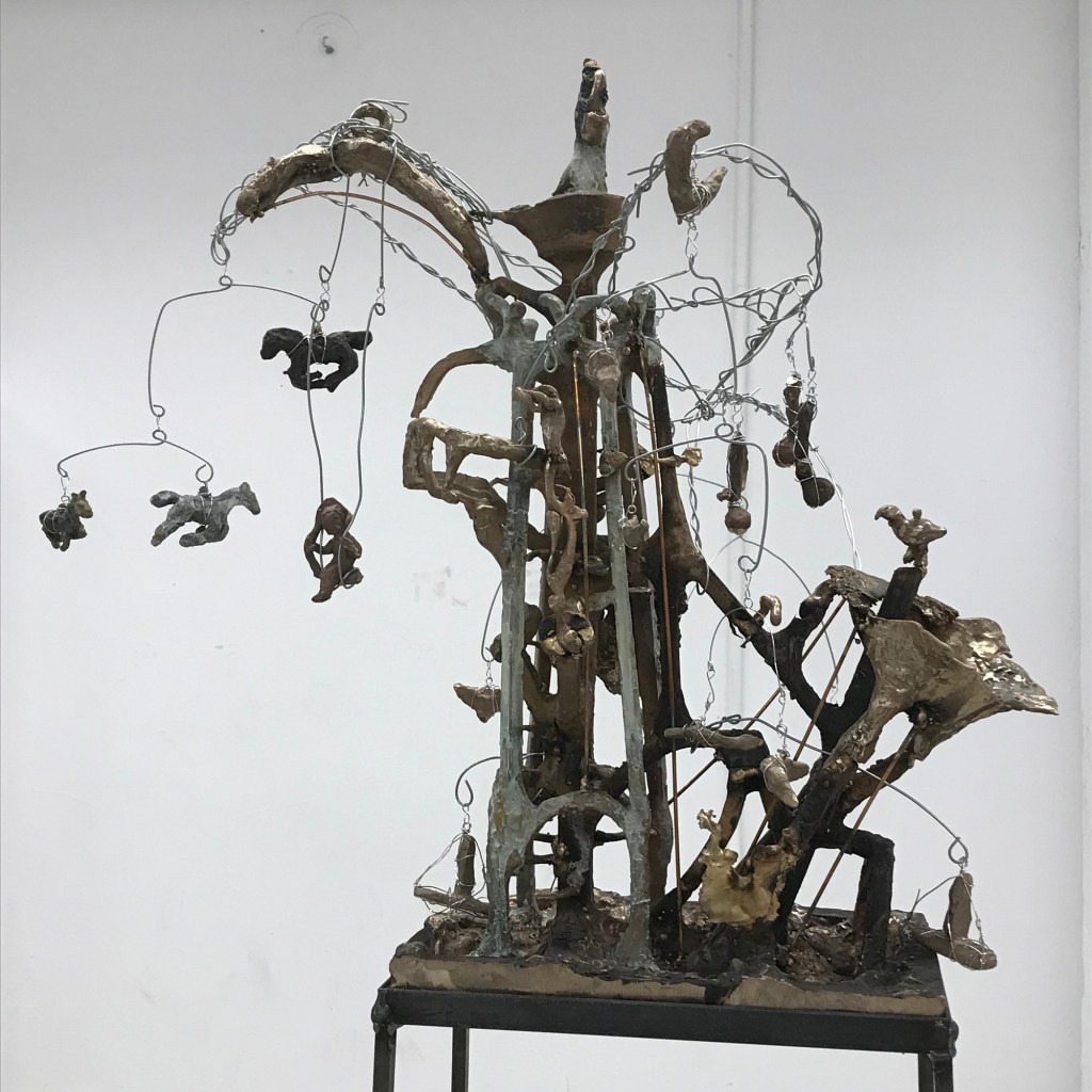 saxophone-lightouse-my-favorite-things, bronze Calder